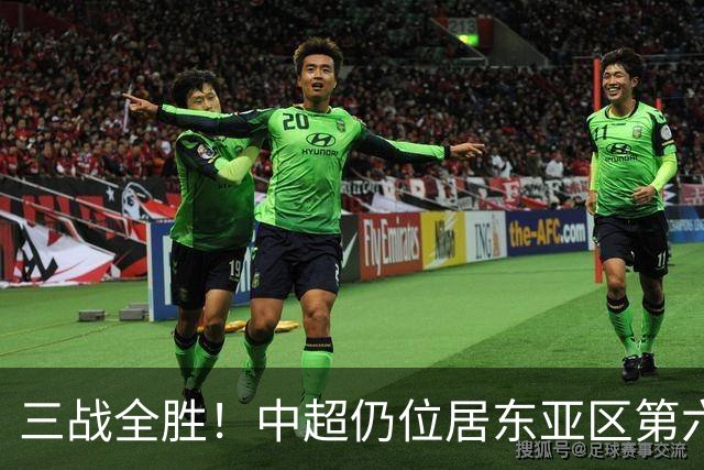 三战全胜！中超仍位居东亚区第六，与马来西亚差距缩小至0.3分
