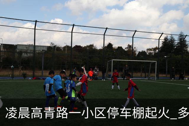 凌晨高青路一小区停车棚起火 多车烧毁幸无人员伤亡