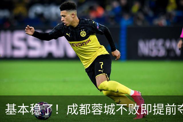 基本稳了！成都蓉城不败即提前夺冠，停赛的韦世豪也能一起捧杯